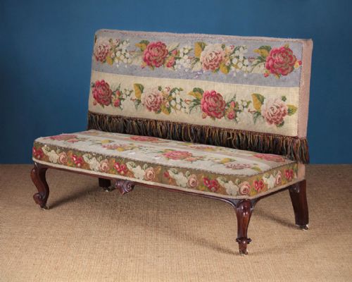 19th.c. Rosewood Settee or Window Seat C.1870