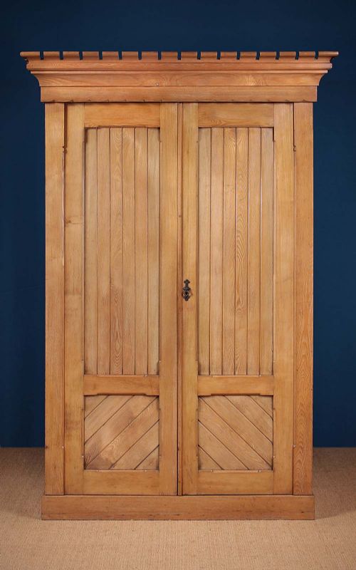 19th.c. Gothic or Arts & Crafts Style Ash Wardrobe C.1890.