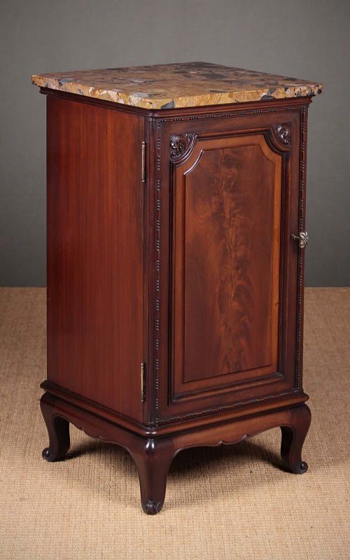 Marble Top Side Cabinet by Morison & Co of Edinburgh C.1890.