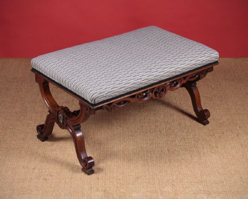 Mahogany X Framed Stool C.1860.