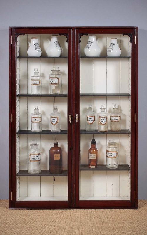 19th.c. Mahogany Shop Display Cabinet C.1890.