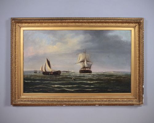 Large Mid 19th.c. Maritime Painting C.1840.
