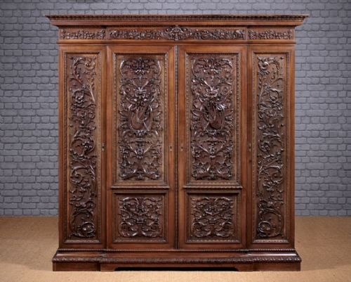 Late 19th.c. Carved Wardrobe C.1880