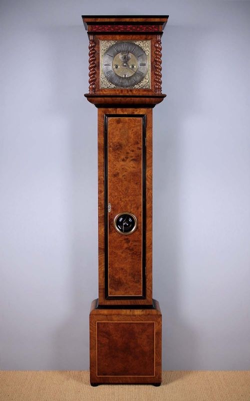 18th.c. Square Brass Dial Clock by Daniel Lawrence, London C.1740