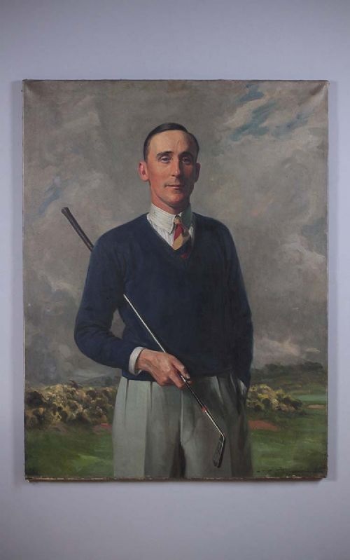 Very Large Golfing Portrait by John A.a. Berries C.1930.