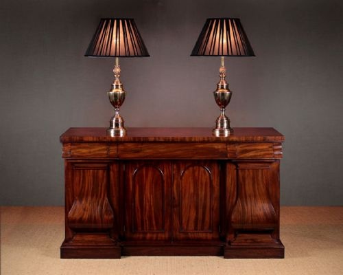 19th.c Mahogany Four Door Chiffonier Sideboard C.1850.