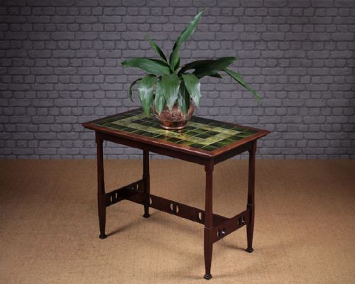 Liberty Style Arts & Crafts Tile Top Table C.1905.