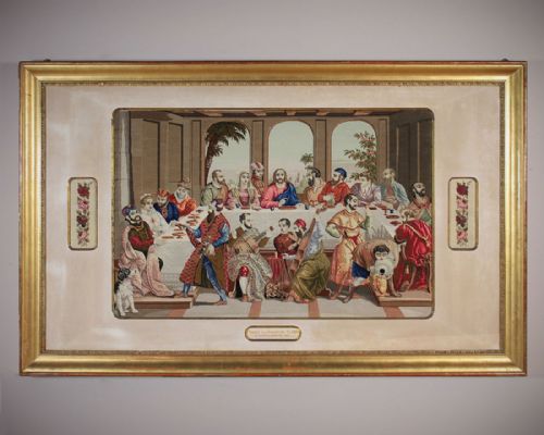Very Large Framed Tapestry of the Marriage at Cana C.1853.