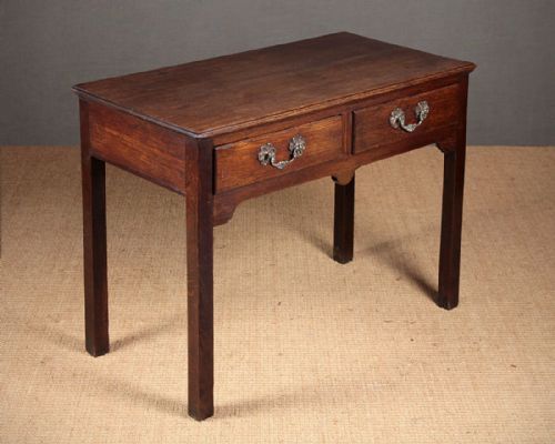 Two Drawer Oak Side Table C.1810.