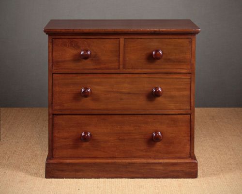 Small 19th.c. Walnut Chest of Drawers C.1880