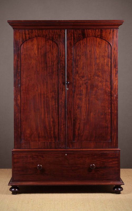 Mid 19th.c. Mahogany Gent’s Wardrobe C.1840