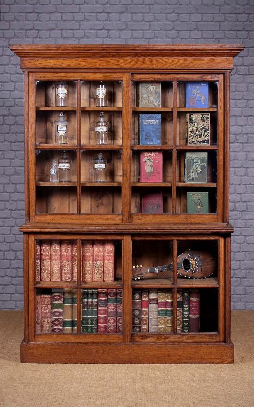 Edwardian Oak Office Bookcase C.1910