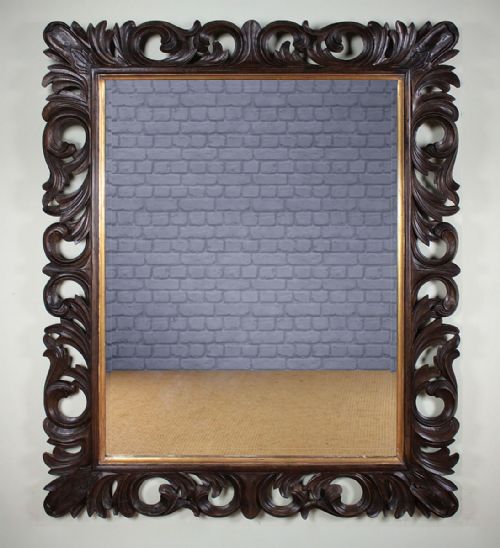 Large Carolean Style Wall Mirror C.1910.