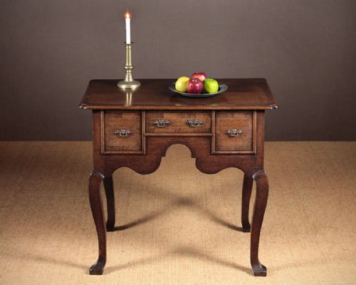 19th.c. Georgian Style Oak Side Table or Lowboy