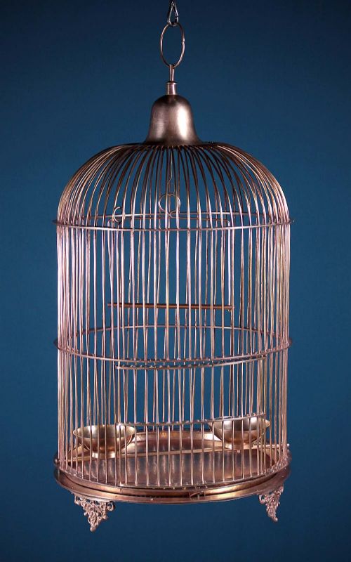 Edwardian Era Brass Bird Cage C.1910
