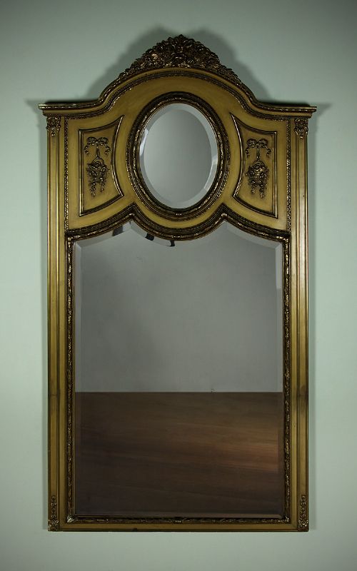 Belle Epoque Gilt Double Plate Overmantle Mirror C.1910.