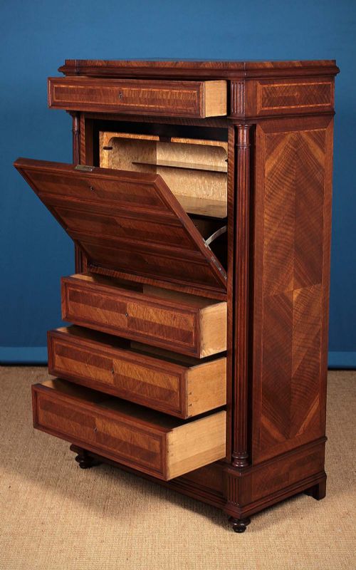 Tall Sectretaire Chest of Drawers C.1880.