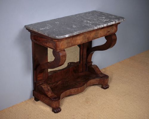 Mid 19th.c. Marble Top Console Table C.1860