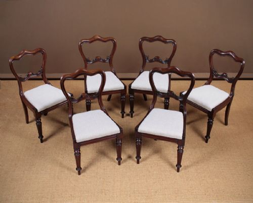 Set of Six Mahogany Dining Chairs C.1850.