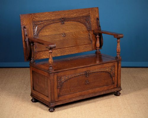 Oak Monk’s Bench C.1920.