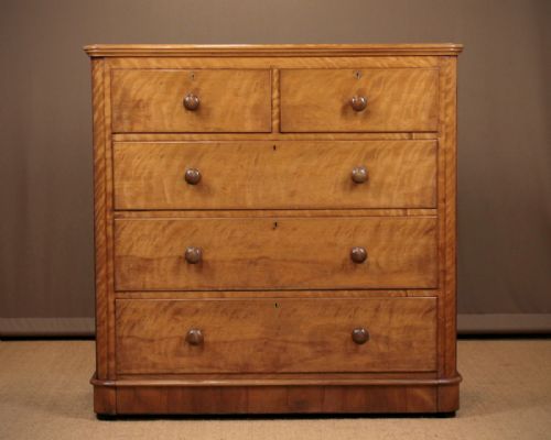 Satin Birch Chest of Drawers C.1870.