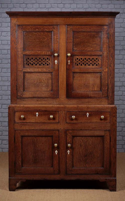 Georgian Welsh Oak Bread & Cheese Cupboard C.1810