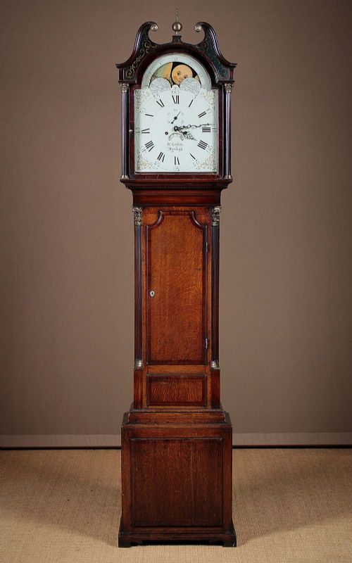 Georgian Welsh Oak Longcase Clock C.1800.