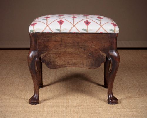 George III Cabriole Leg Stool C.1780.