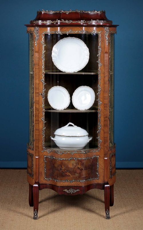 Louis Xv Style Rosewood Vitrine C.1920.