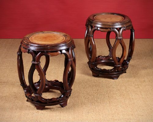 Pair of Chinese Barrel Stools C.1920.