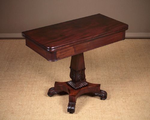 William IV Mahogany Fold-over Supper Table C.1830.