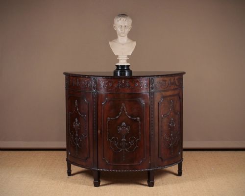 Demi-lune Side Cabinet by Waring & Gillow C.1920.
