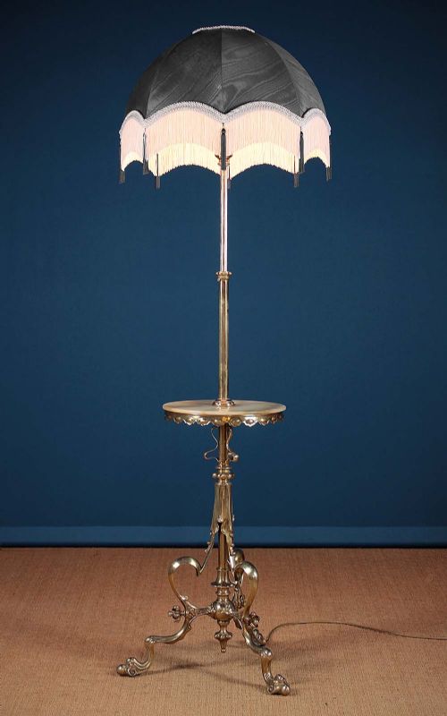 19th.c. Brass Standard Lamp C.1890
