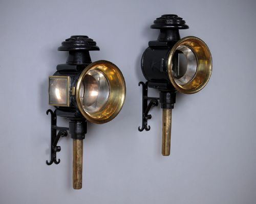 Pair of Large Coach Lights by Atkinson & Phillipson C.1890.
