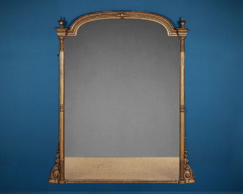 Late 19th.c. Gilt Overmantle Mirror C.1880