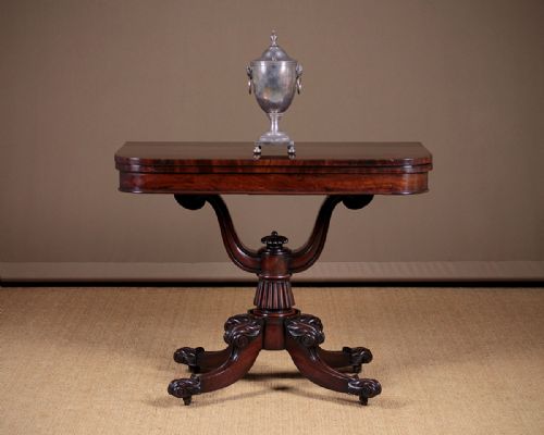 William IV Mahogany Fold-over Supper Table C.1830.