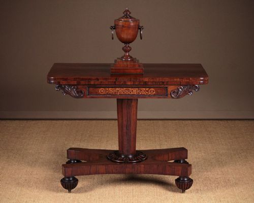 Regency Rosewood Fold Over Supper Table C.1820