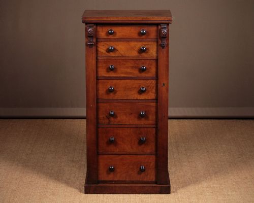 Walnut Wellington Chest C.1870.
