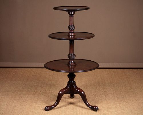 George III Mahogany Dumb Waiter C.1810.