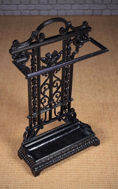 Small Cast Iron Stick Stand by Coalbrookdale C.1880.