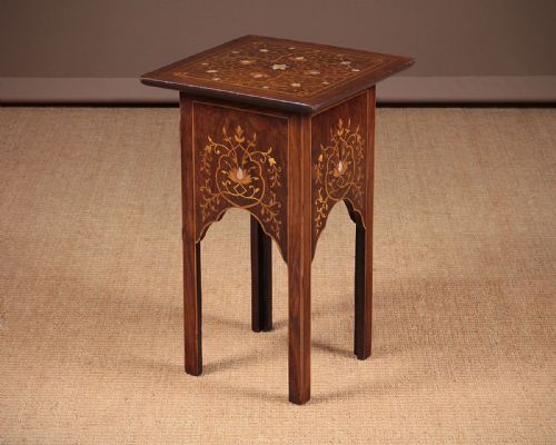Inlaid Side Table in the Manner of Liberty & Co. C.1890