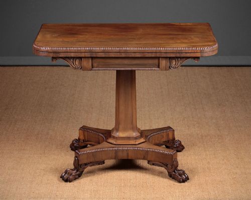 William VI Rosewood Fold Over Games Table C.1835.