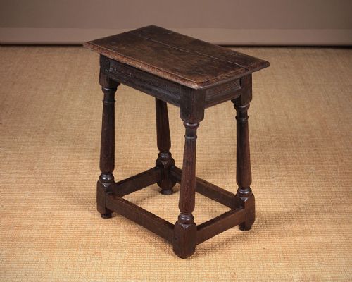 Early Oak Joint Stool C.1700
