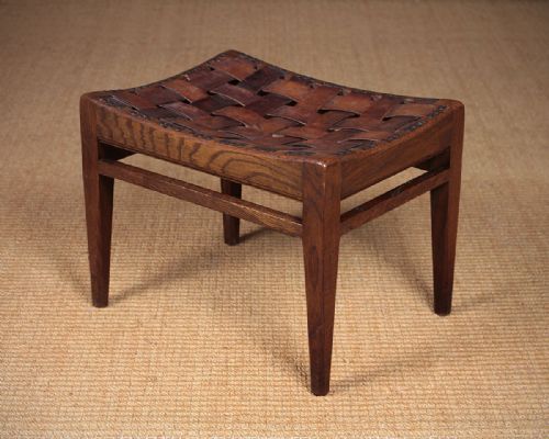 fig 1. English Arts & Crafts Stool c.1915