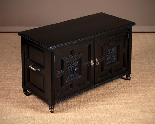19th.c. Ebonised Cabinet by Rumney & Love C.1880