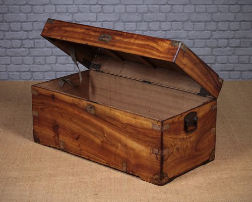 19th.c. Camphorwood Campaign Chest C.1880.