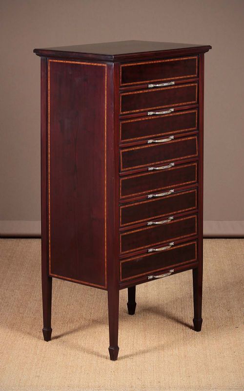 Edwardian Mahogany Music Cabinet C.1910