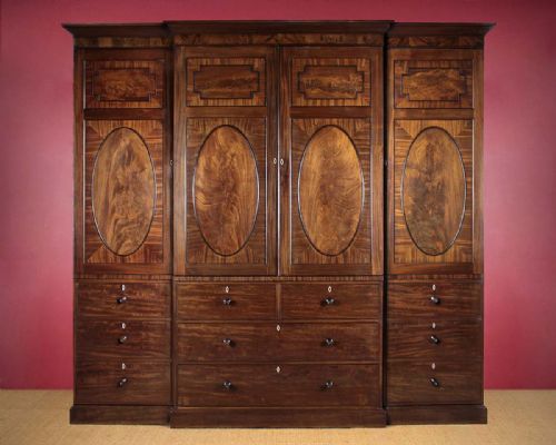 Very Large Regency Combination Wardrobe & Press C.1815
