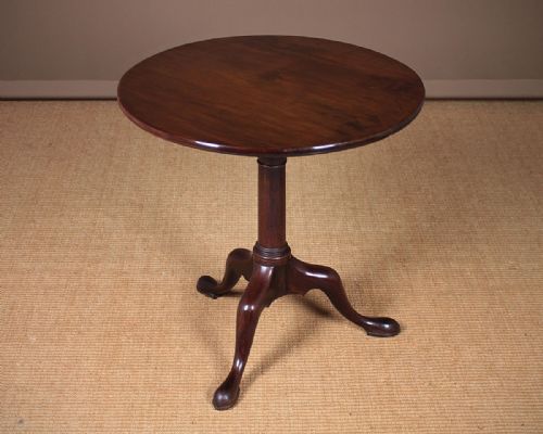 Georgian Mahogany Tilt Top Tripod Table C.1800