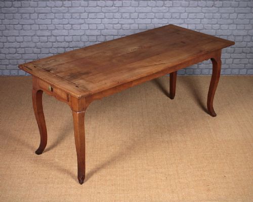 19th.c. French Cherry Wood Farmhouse Kitchen Table C.1840